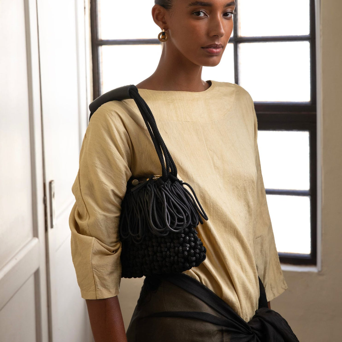 PICHULIK | Handmade Rope and Brass Cosmos Bag