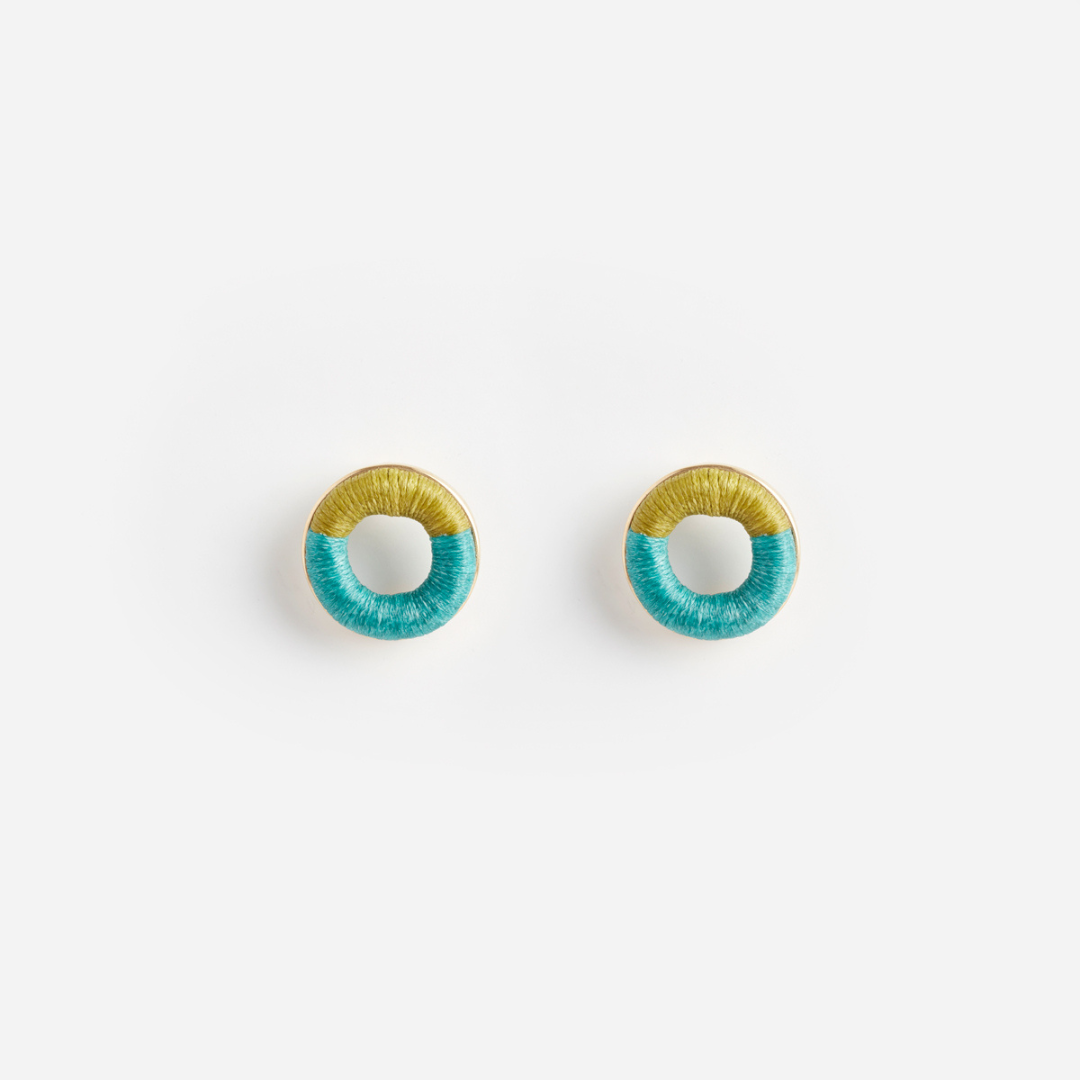 PICHULIK | Pantone Brass and Colourful Earrings 