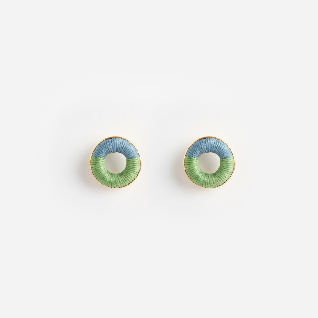 PICHULIK | Pantone Brass and Colourful Earrings 