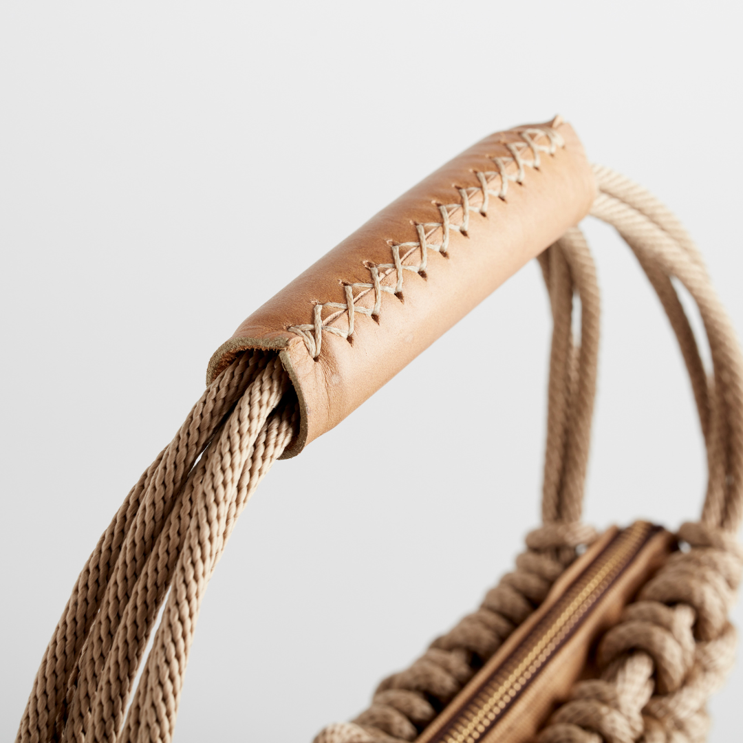 PICHULIK | Mermaid Bag Handwoven Rope Beige