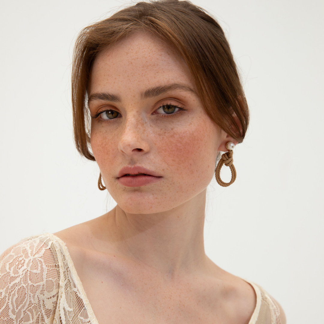 PICHULIK | Love Knot Rope and Pearl Earrings