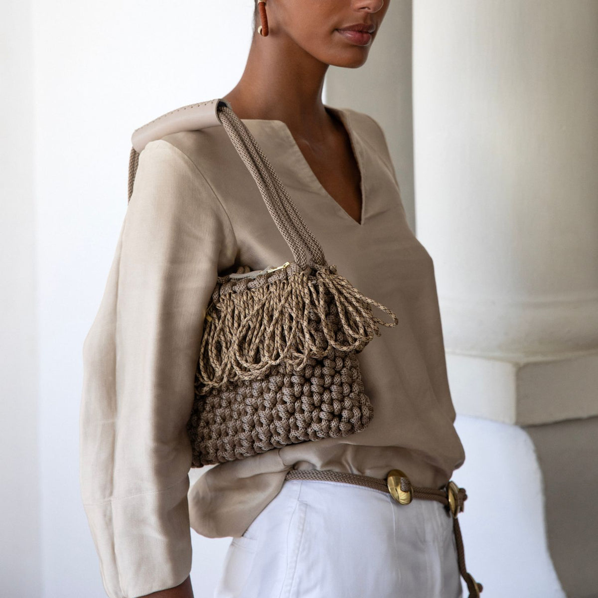 PICHULIK | Handmade Rope and Brass Bag