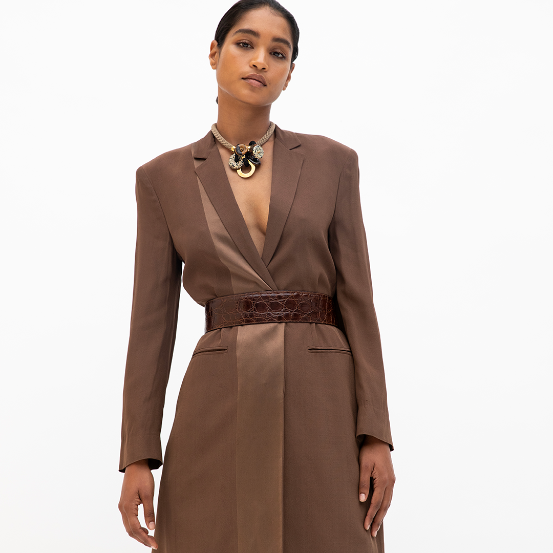 PICHULIK | Satya Brass and Rope Adjustable Necklace