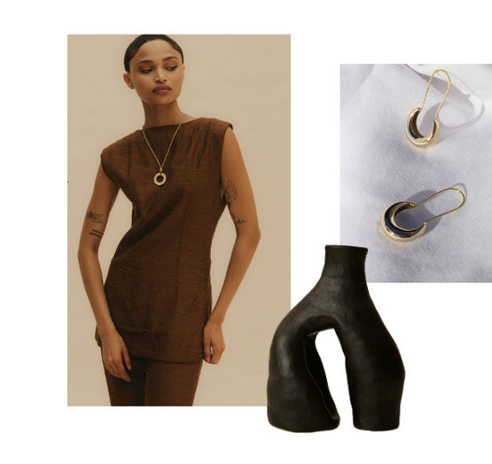 PICHULIK | Lua Brass Earrings