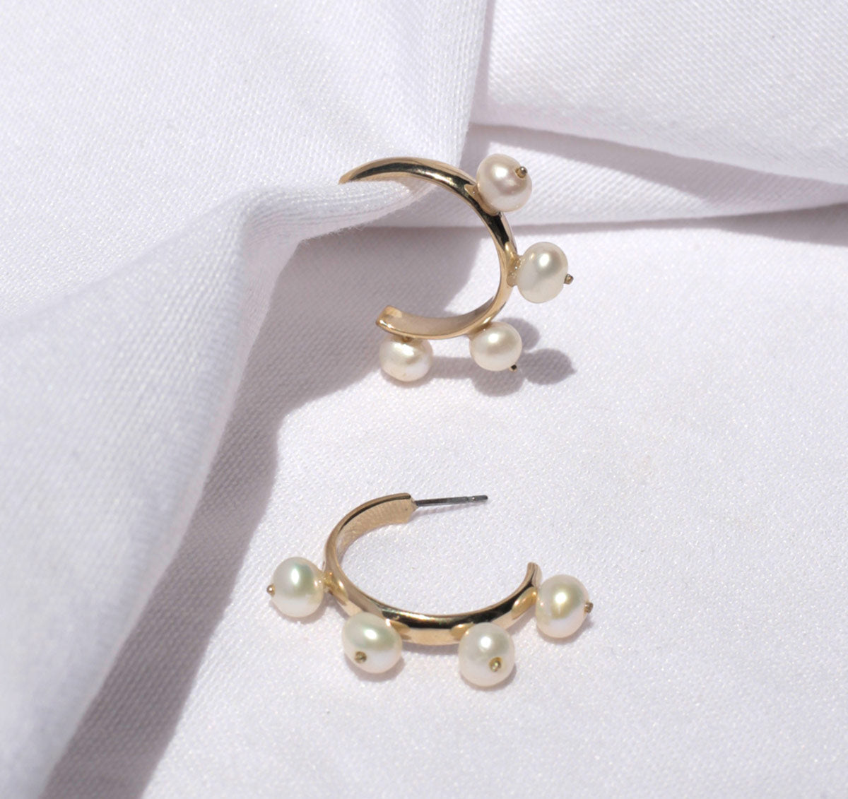 PICHULIK | Garland Hoop Pearl Earrings