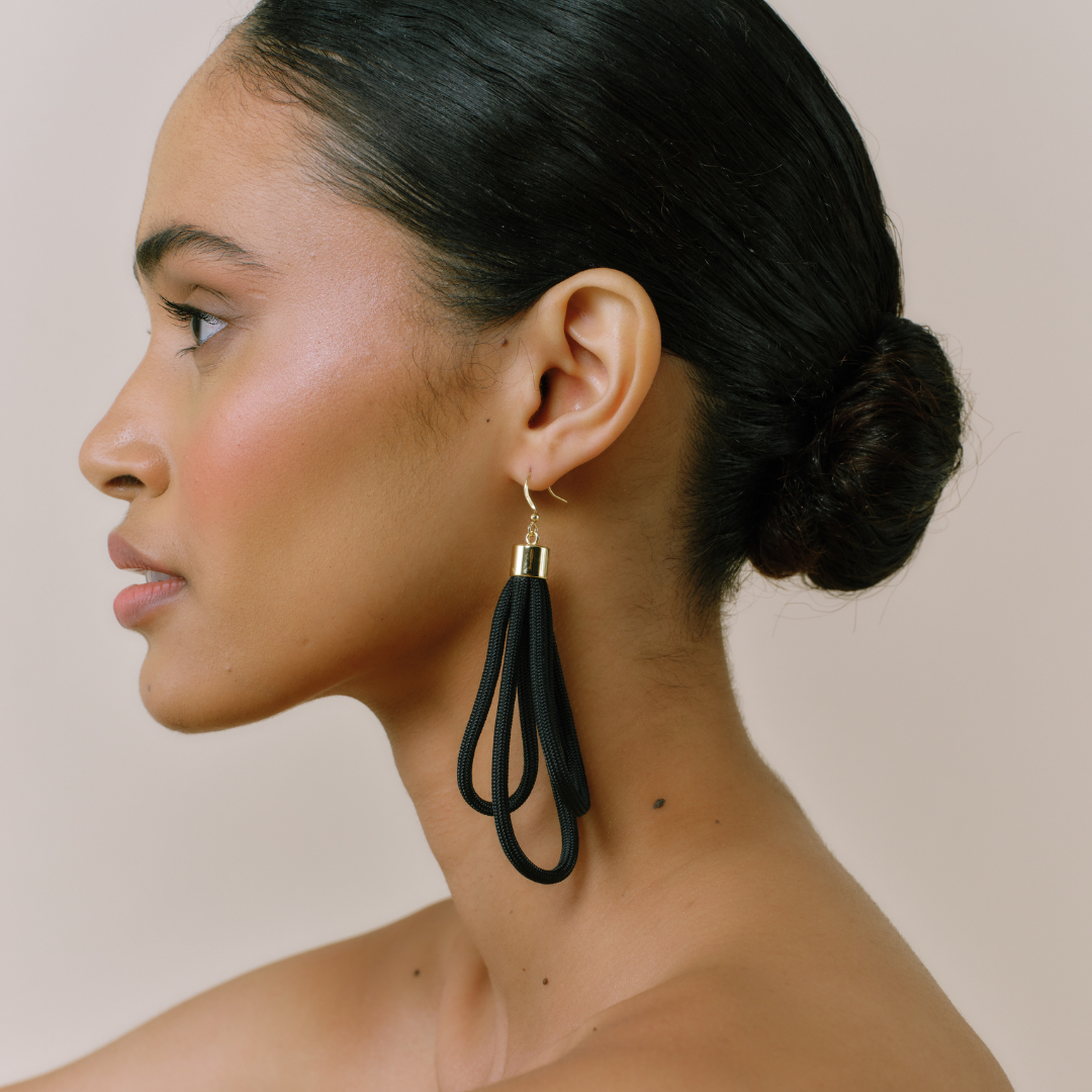 PICHULIK | Wave Earrings Rope and Brass