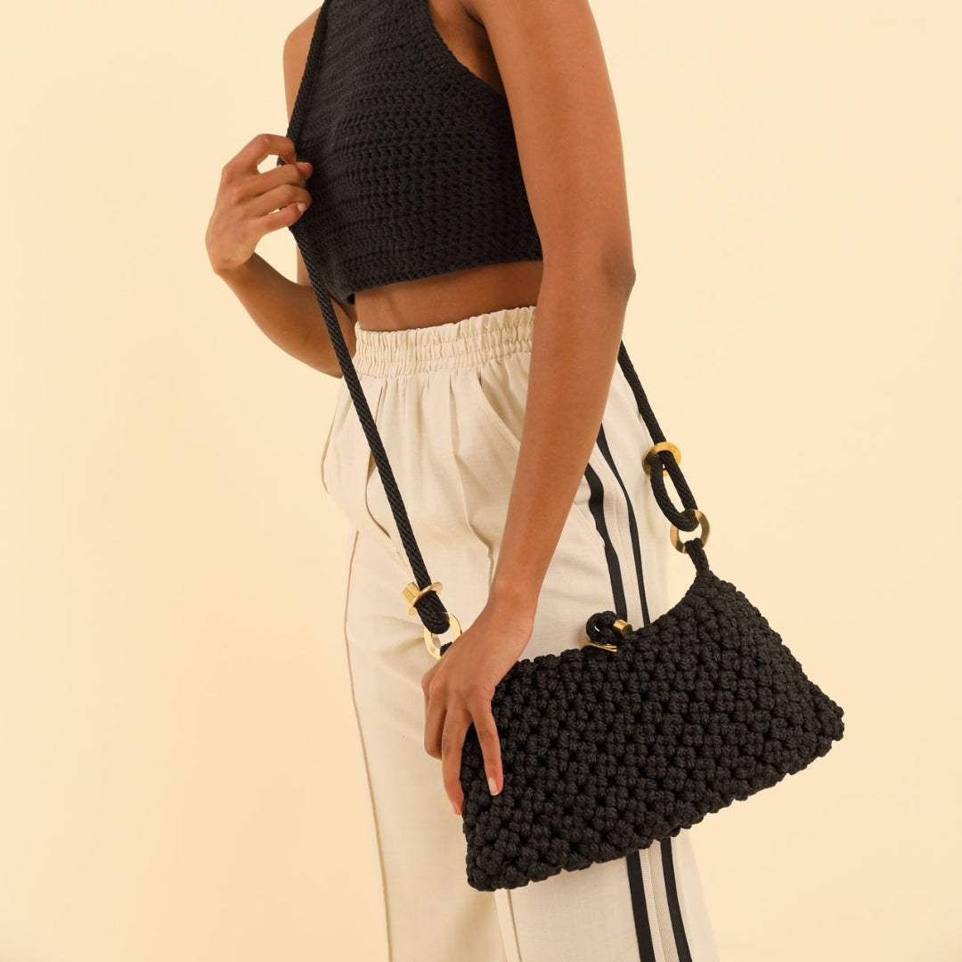 PICHULIK | Athena Brass and Rope Handmade Bag