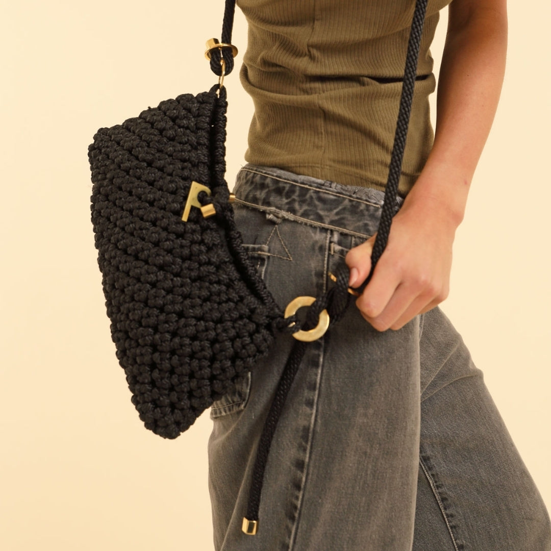 PICHULIK | Athena Brass and Rope Handmade Bag