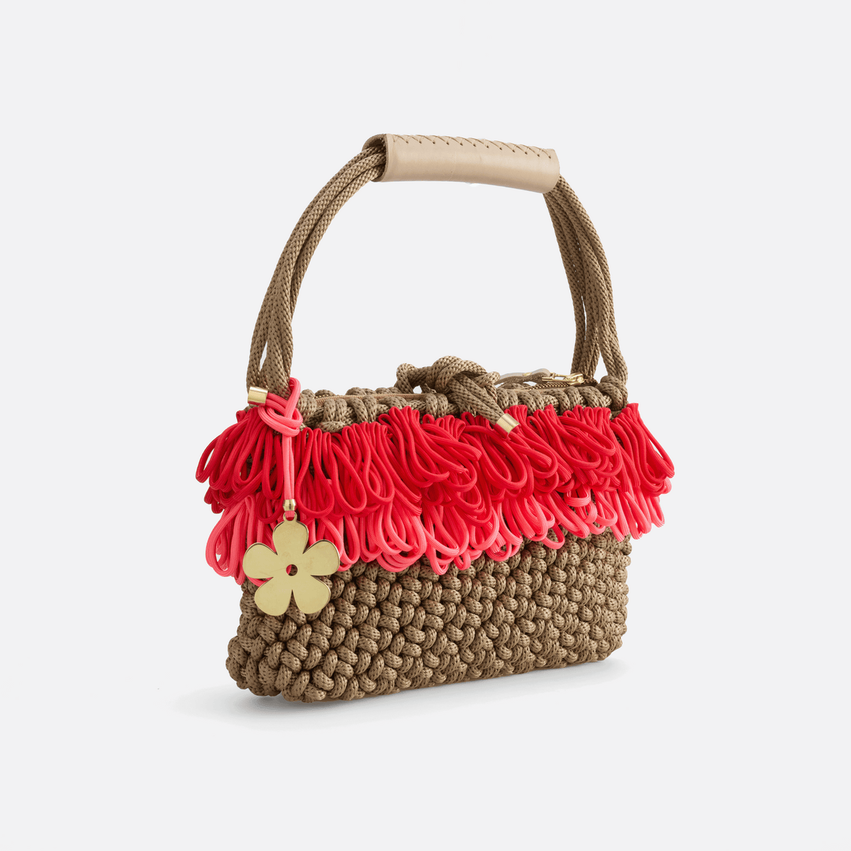 PICHULIK | Handmade Rope and Brass Bloom Bag