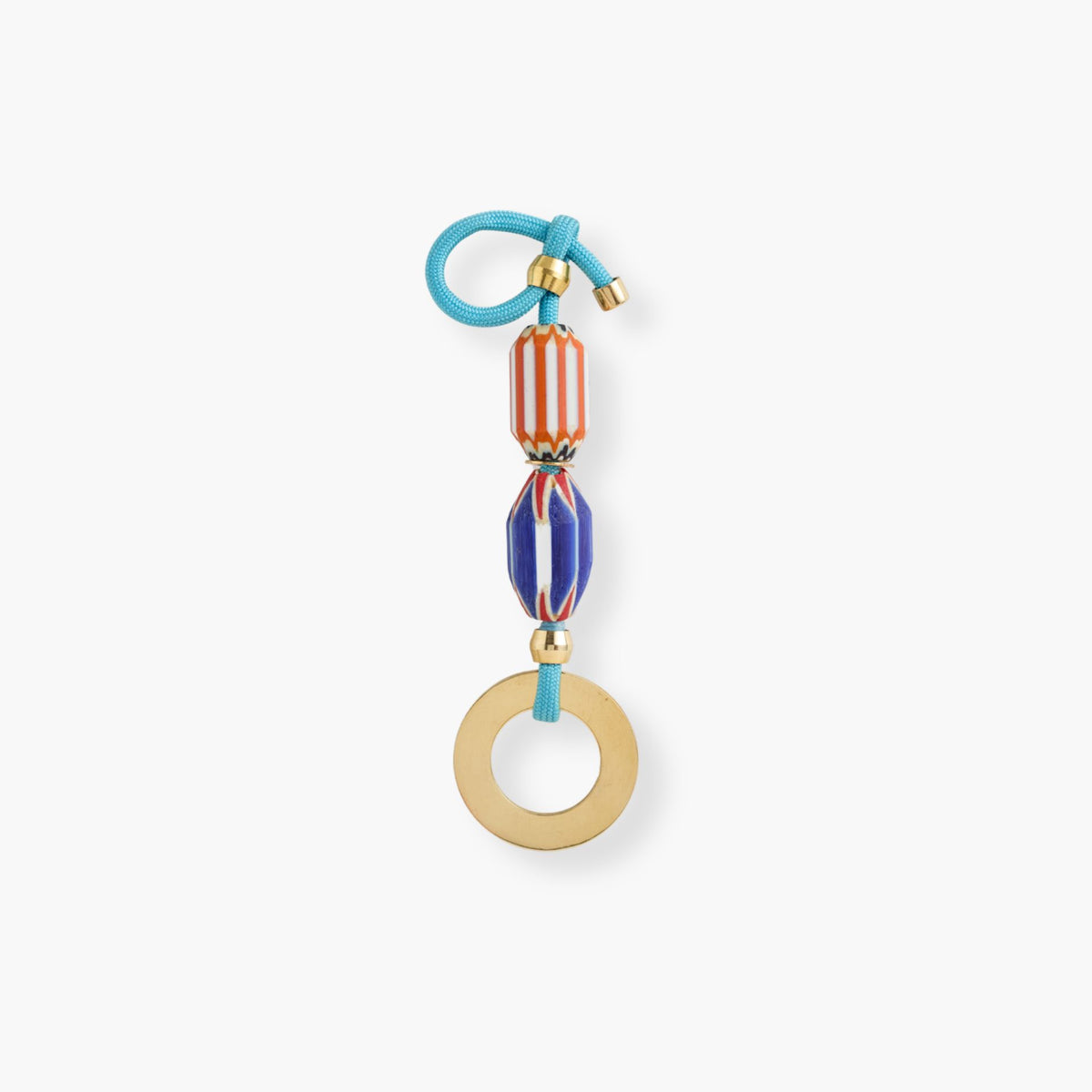 Chevron bag charm