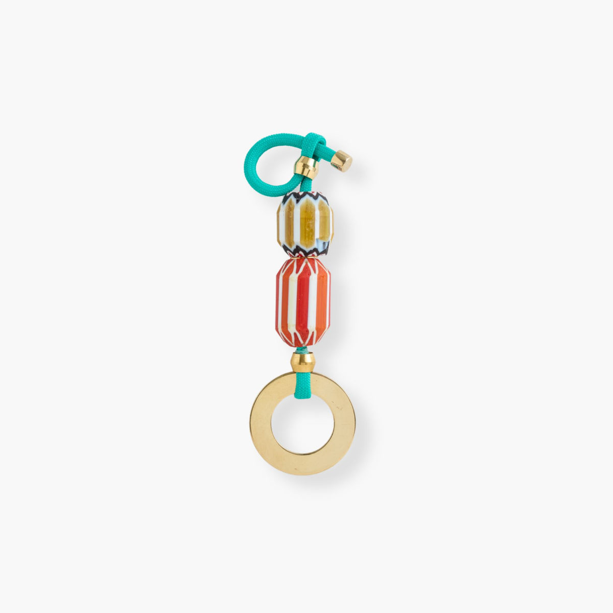 Chevron bag charm