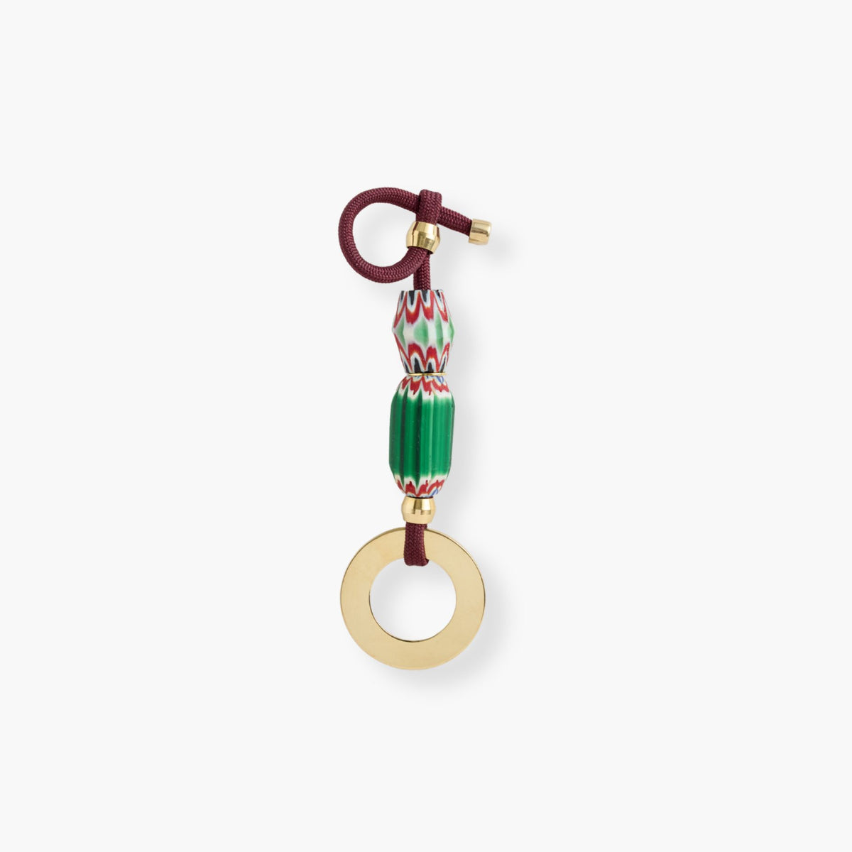 Chevron bag charm