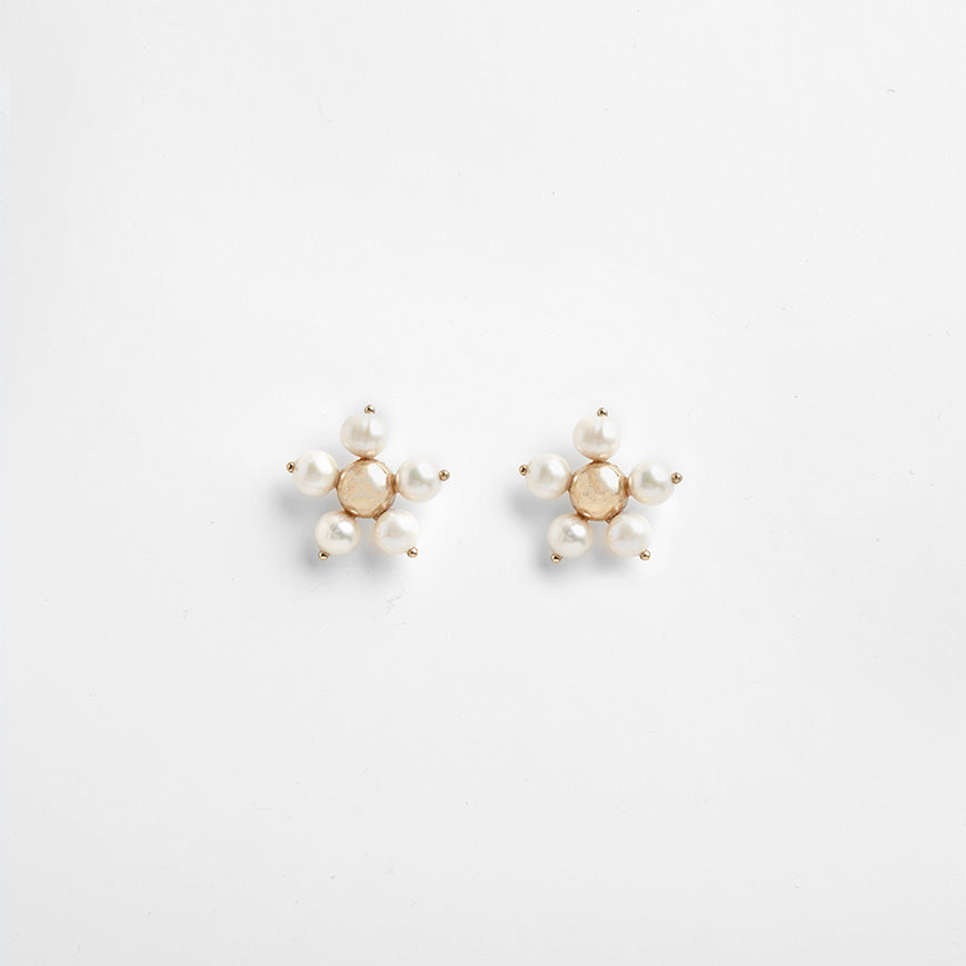PICHULIK | Freya Brass and Pearl Earrings