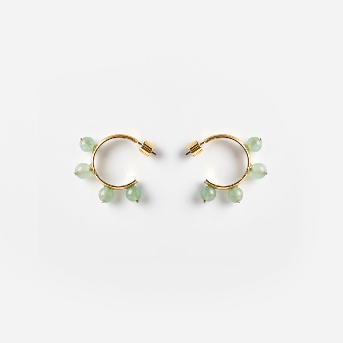 PICHULIK | Aventurine Garland Hoop Earrings 