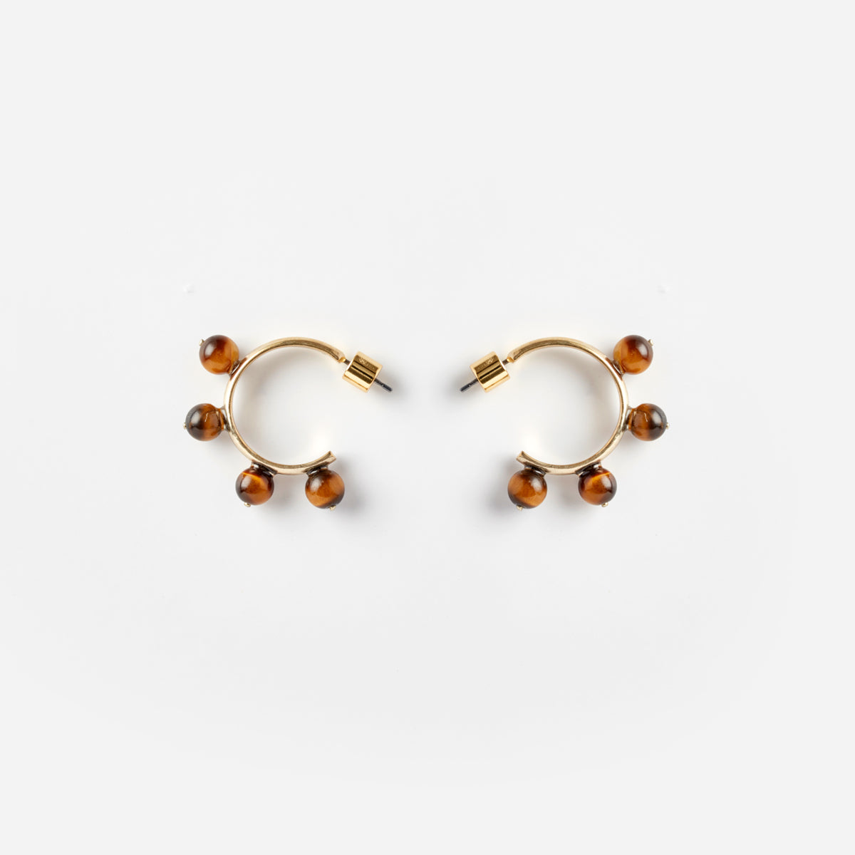 PICHULIK | Tigers Eye Garland Hoop Earrings 