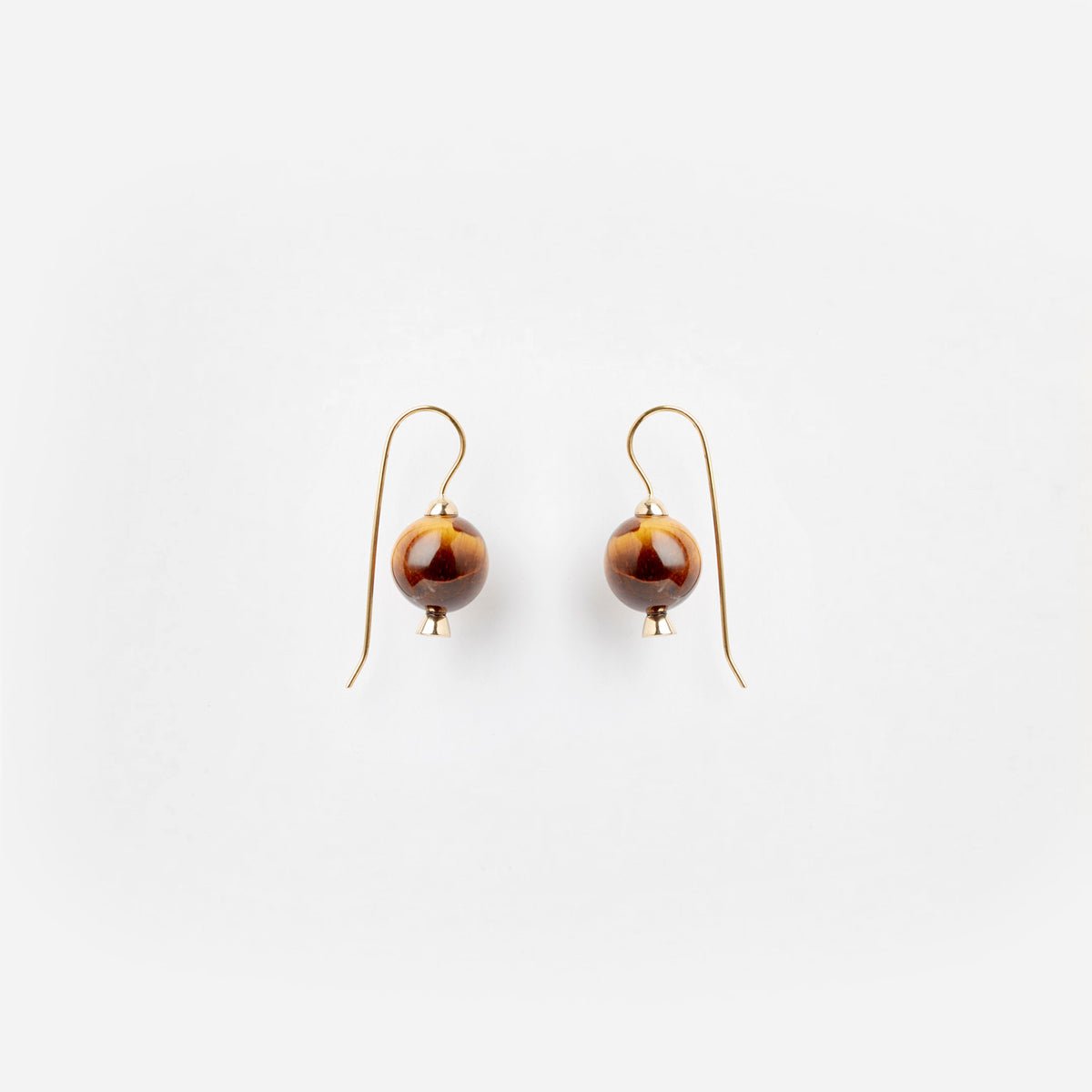 PICHULIK | Granada Tigers Eye Gem Stone  Earrings