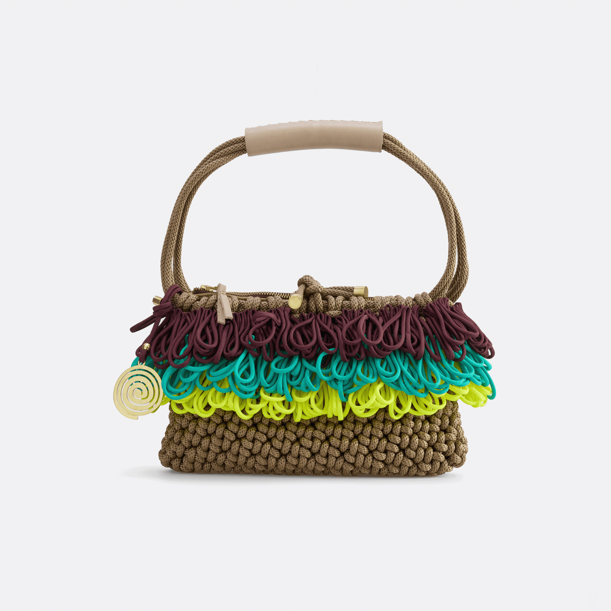 PICHULIK | Handmade Rope and Brass Helix Bag