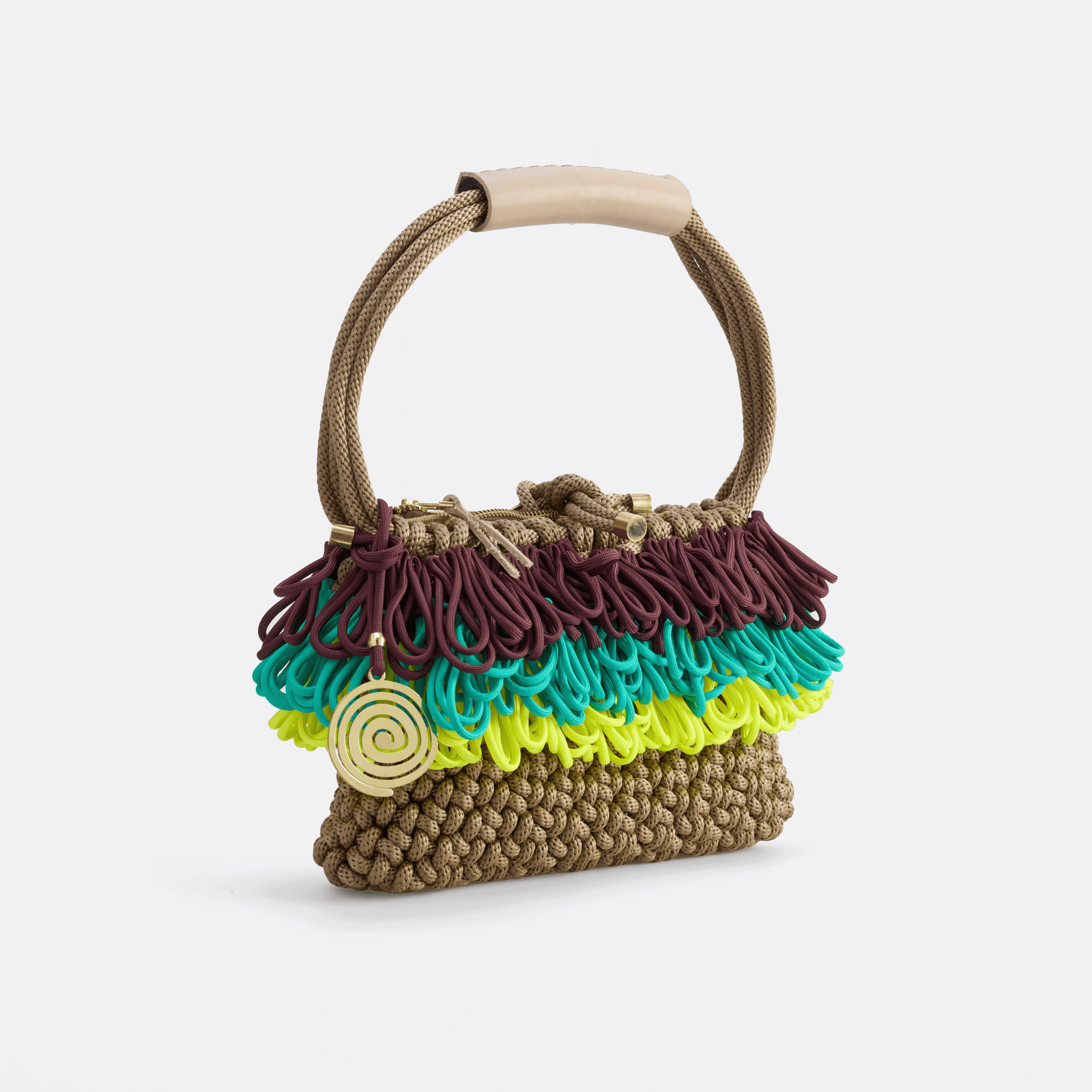 PICHULIK | Handmade Rope and Brass Helix Bag