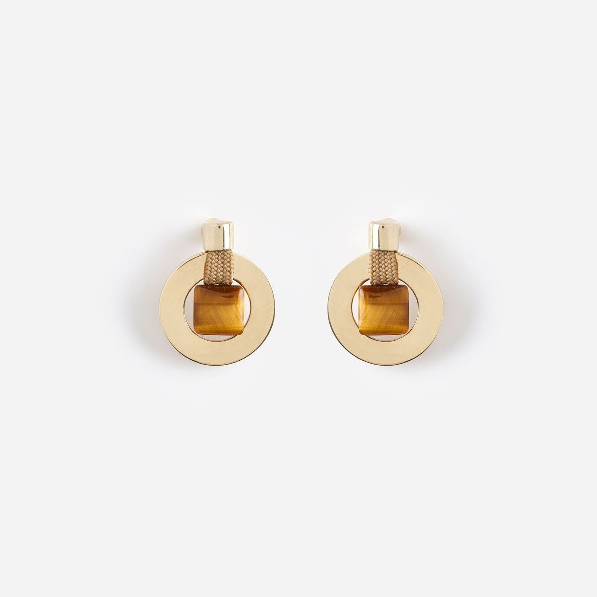 PICHULIK | Kimiya Brass and Gem Stone Earrings