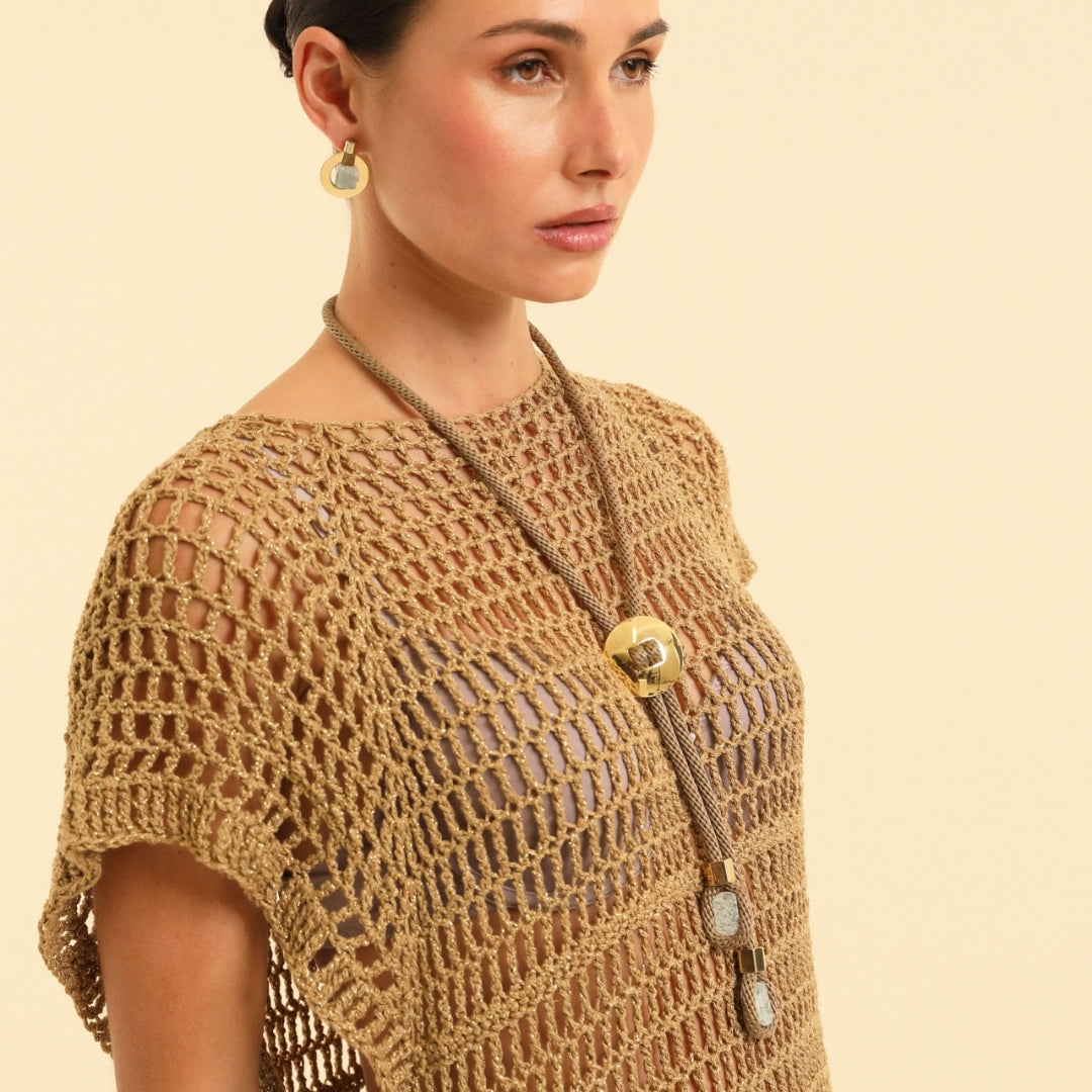 PICHULIK | Lacuna Brass and Rope Pendant