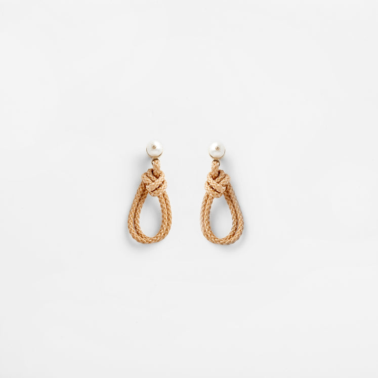 PICHULIK | Love Knot Rope and Pearl Earrings