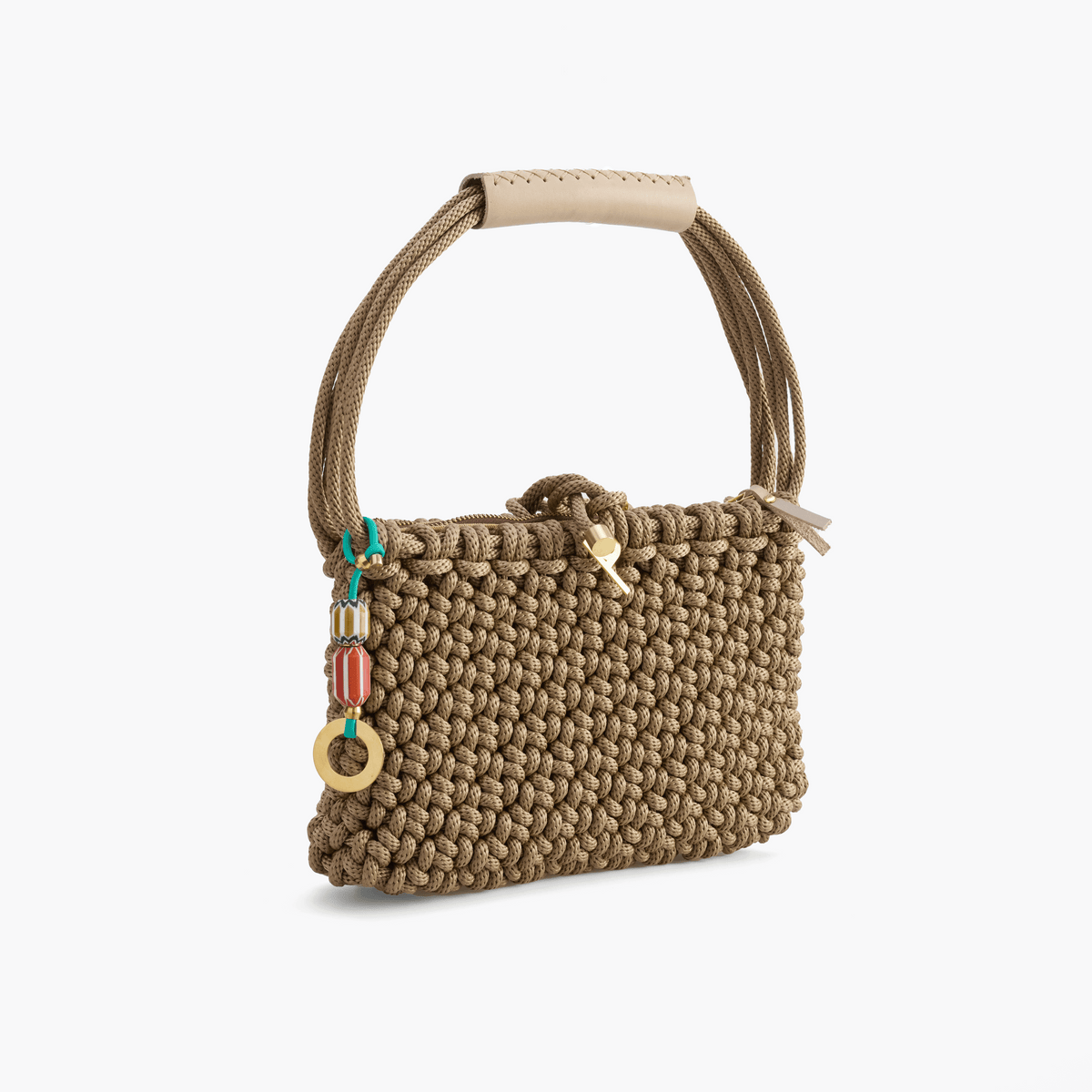 Chevron bag charm