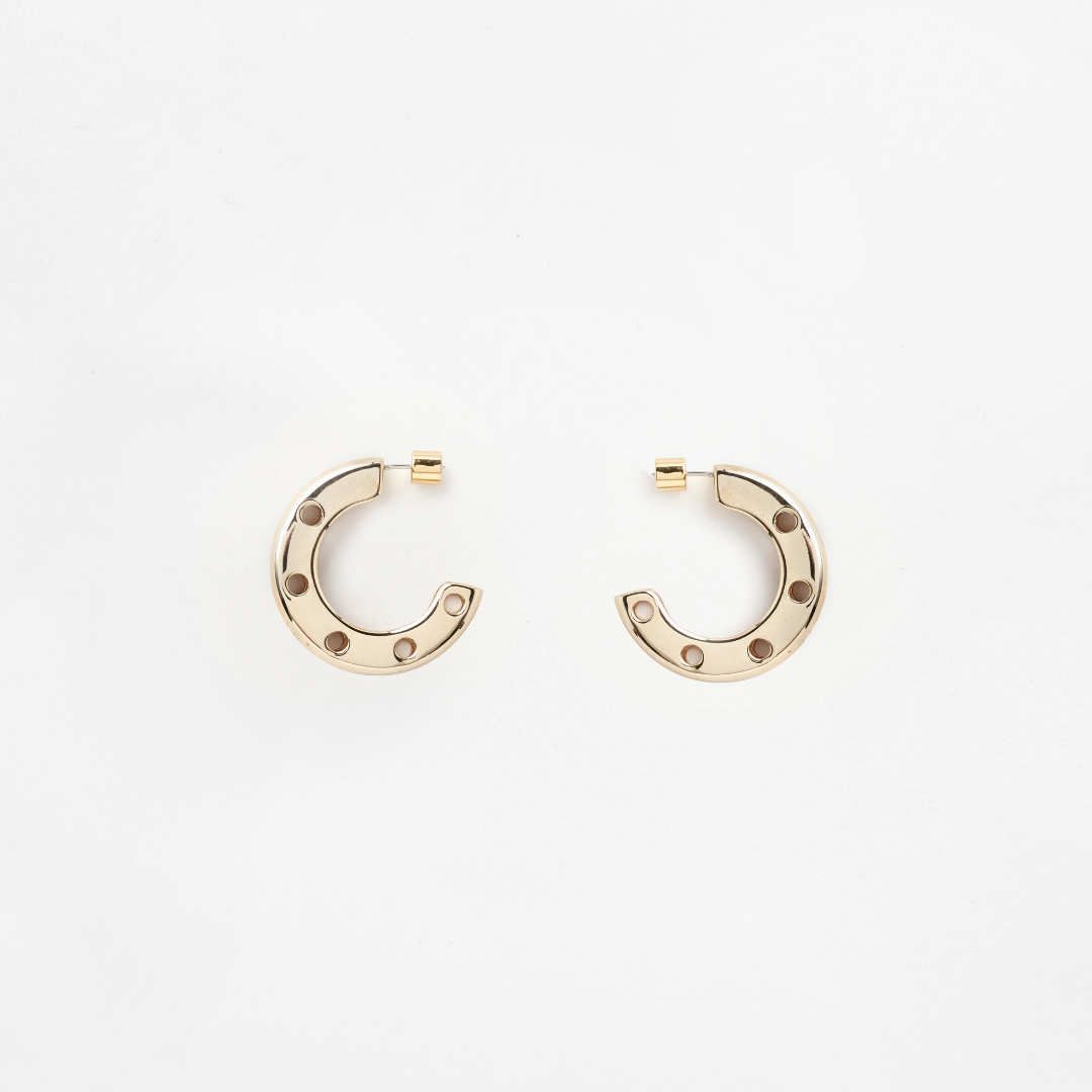 Holy Smoke hoop earrings