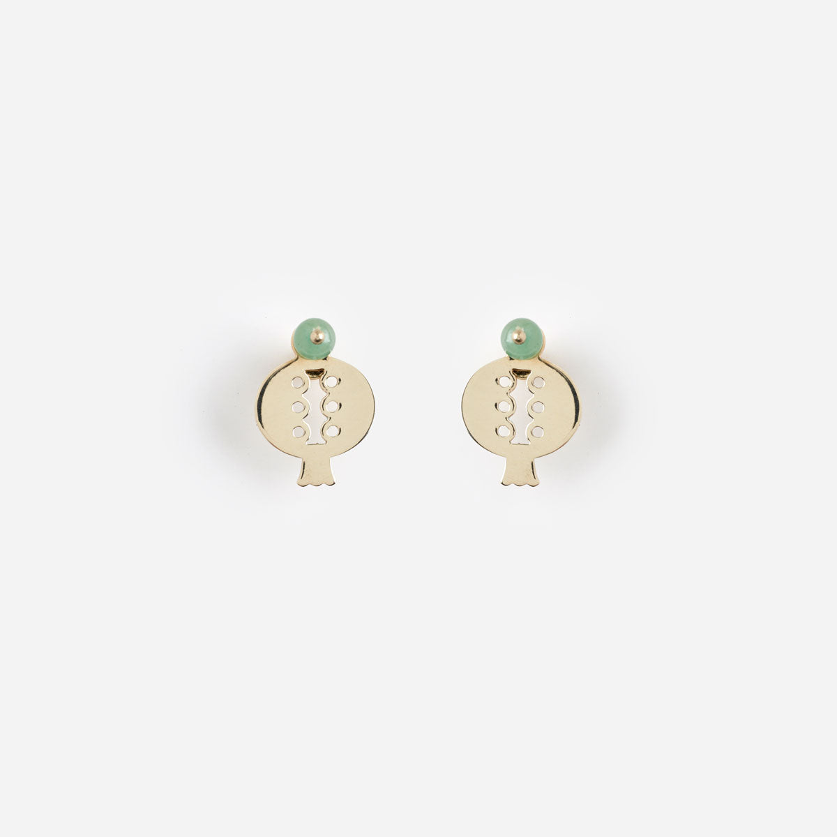 PICHULIK | Sephos Brass and Gem Stone Earrings