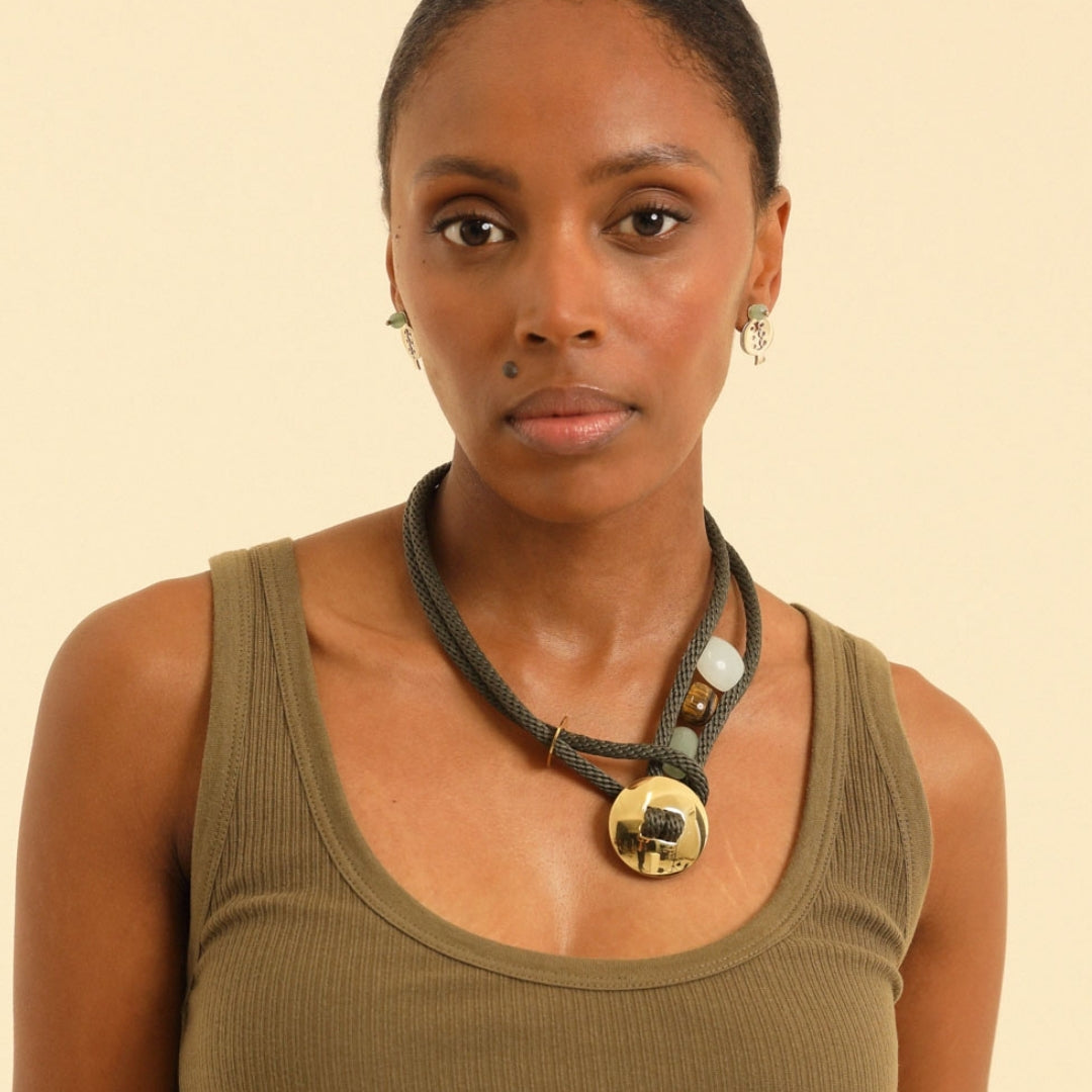 PICHULIK | Ravenna Rope and Brass choker