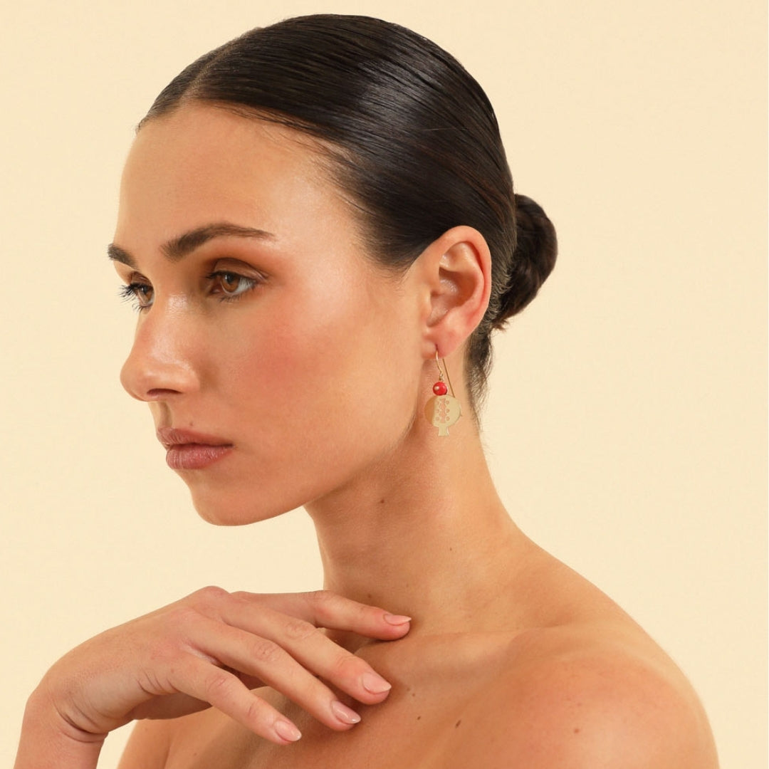 PICHULIK | Sephos Hook Brass Earrings