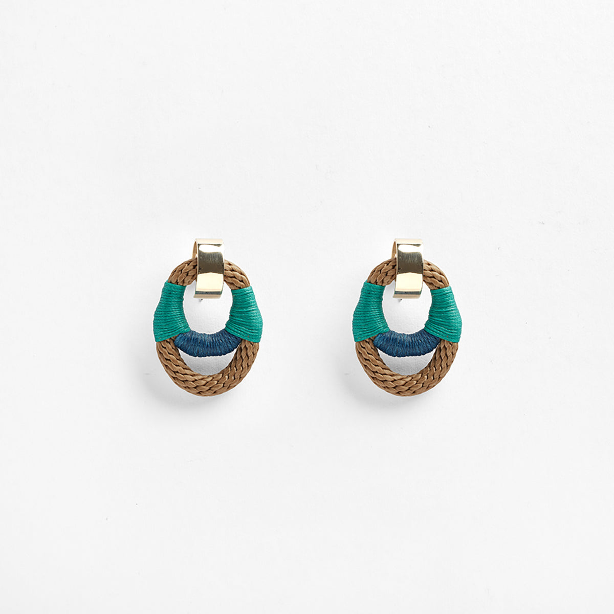 PICHULIK | Vessel Brass and Rope Earrings