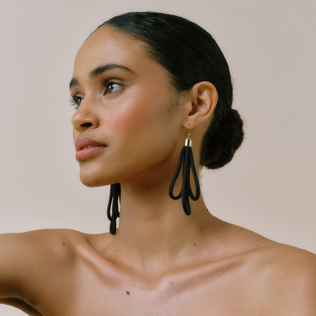 PICHULIK | Wave Earrings Rope and Brass