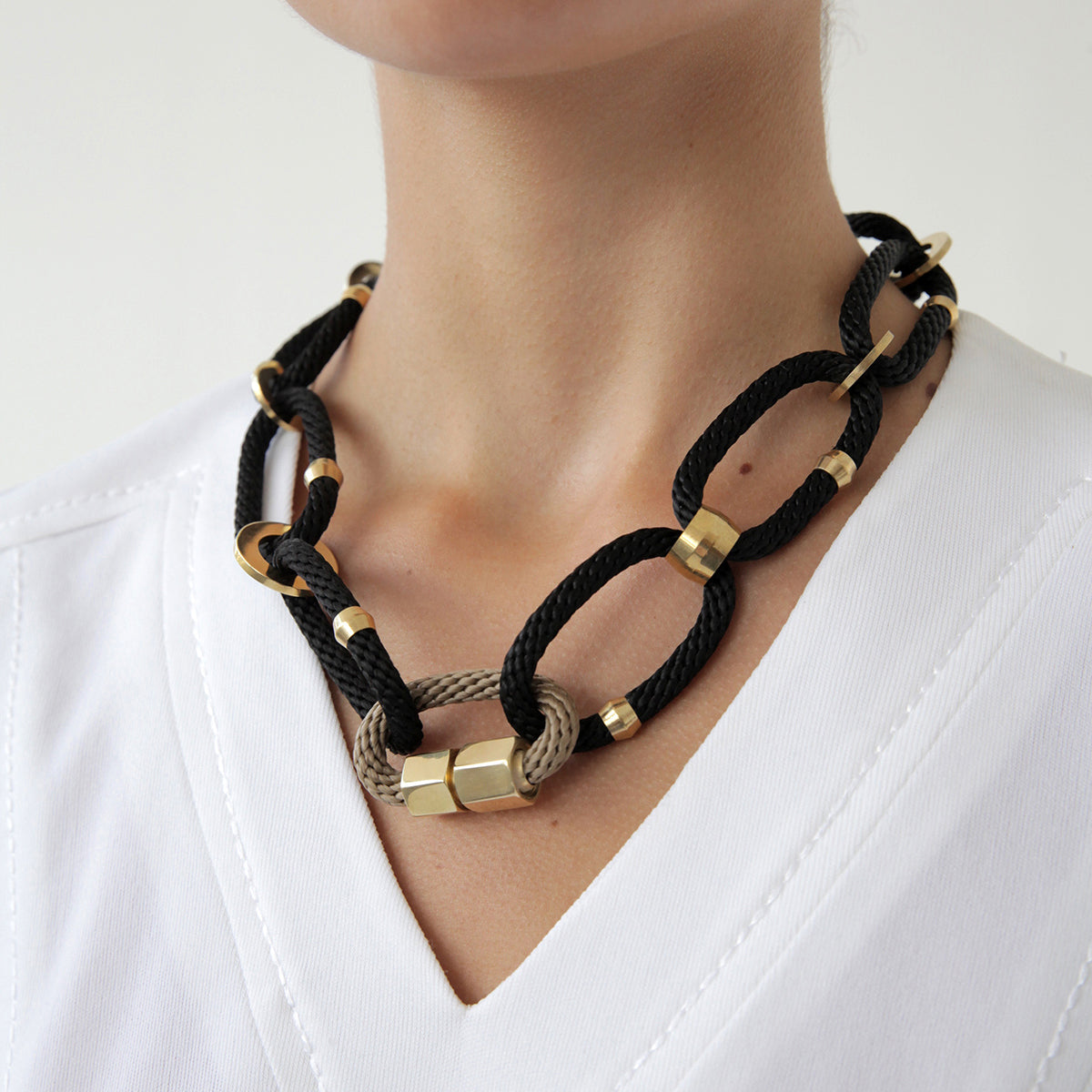 Pichulik | Circe Necklace Black Brass