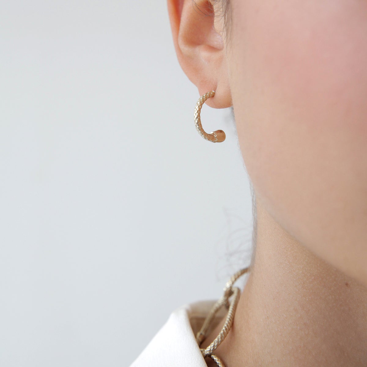 Pichulik | Estrella Hoop Brass Earrings 