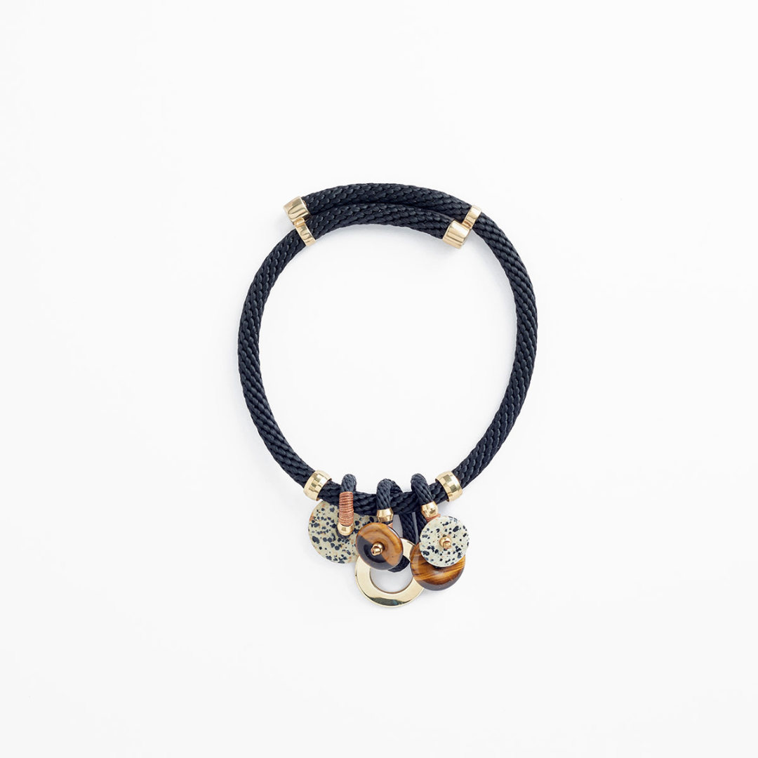 PICHULIK | Satya Brass and Rope Adjustable Necklace