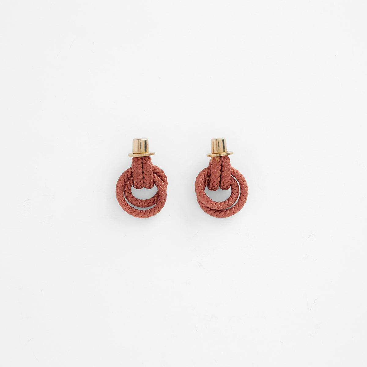Pichulik | Derja Knot Earrings with Rope and Brass