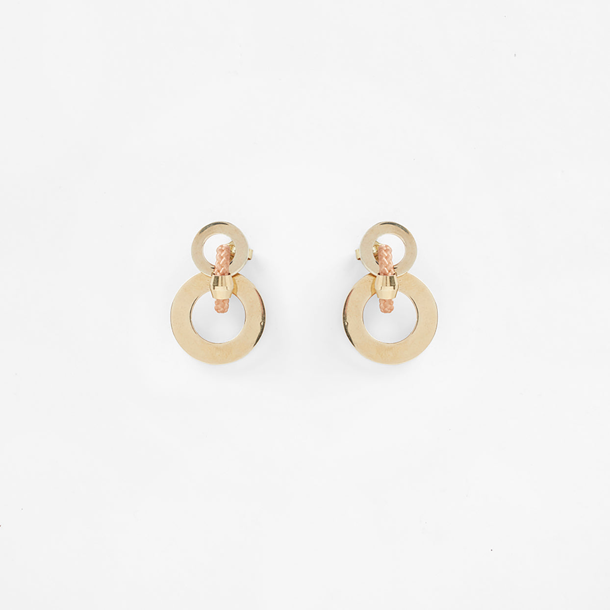 PaPichulik | Ete Earrings with Brass and Ropeichulik | Ete Earrings Sand