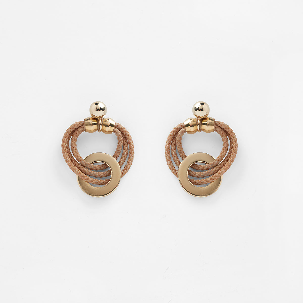 Pichulik | Helene Earrings Crafted in Brass and Rope