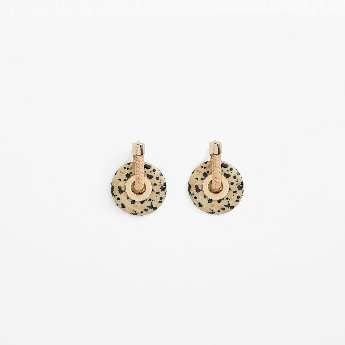 PICHULIK | Ousia Rope and Jasper Gem Stone Earrings