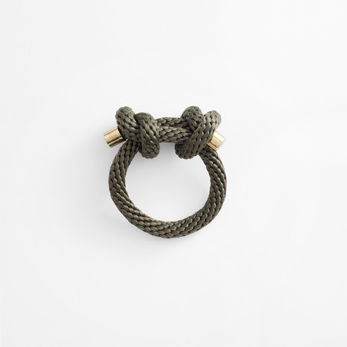 Pichulik | Sacred Knot Bracelet Olive with Brass and Rope