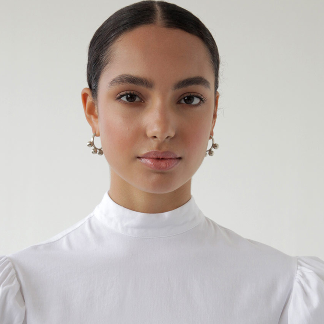 Pichulik: Sterling Silver Earrings Samba Hoops