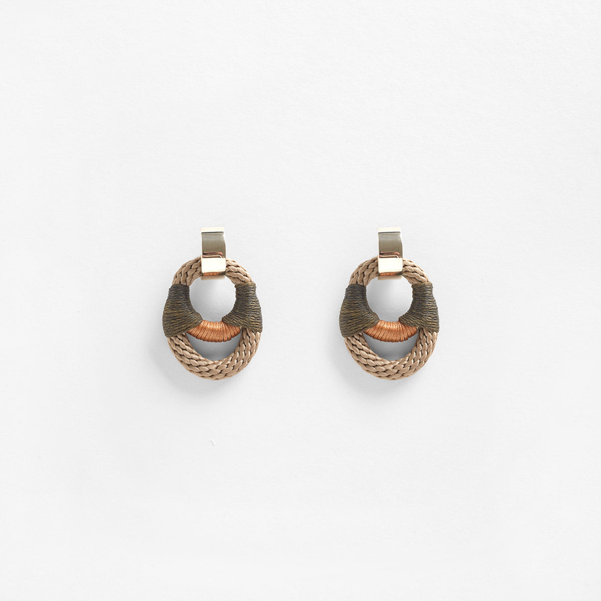 PICHULIK | Vessel Brass and Rope Earrings