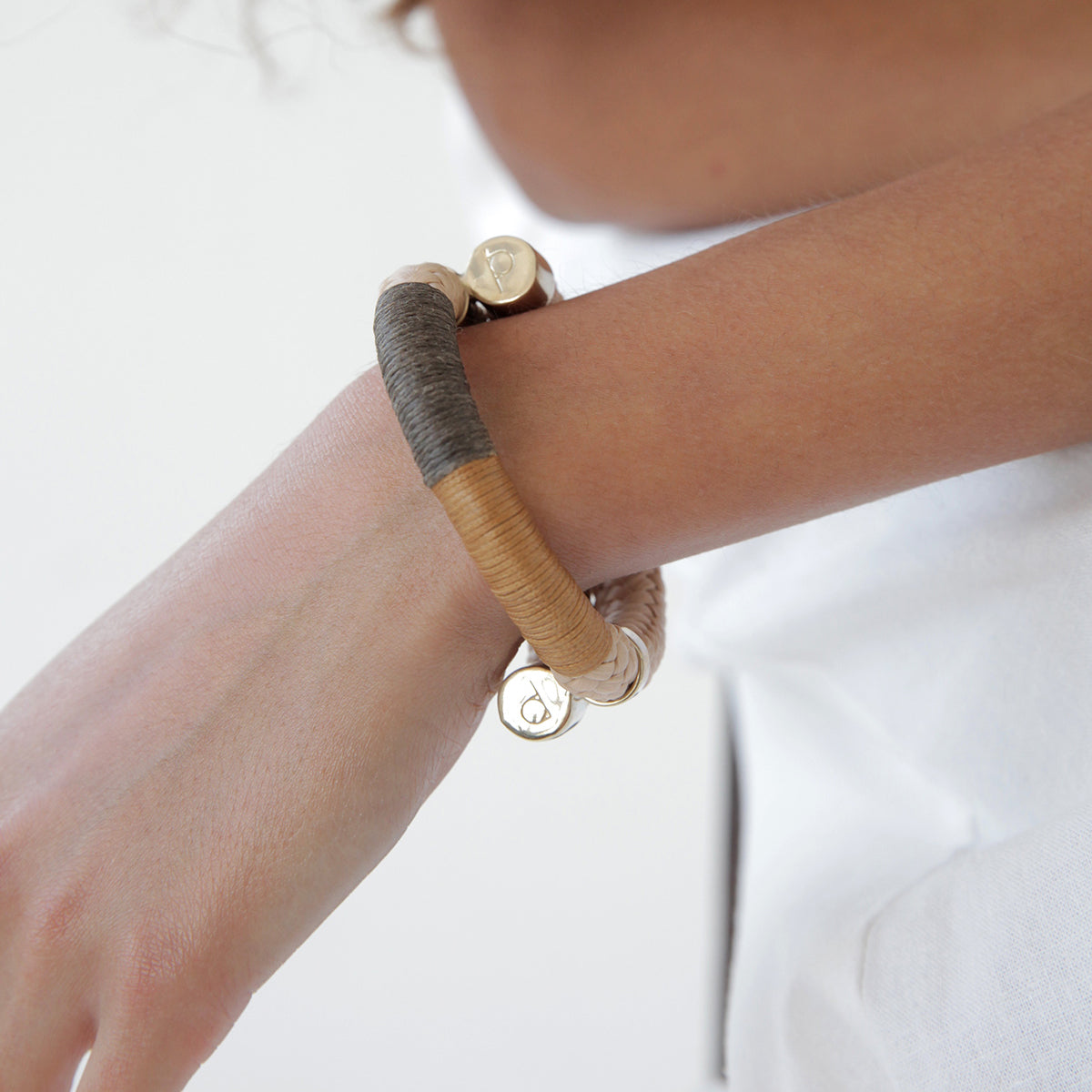 Pichulik | Wrap Brass and Rope Bracelet